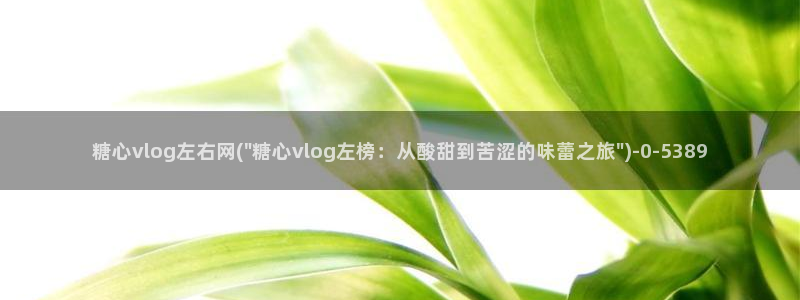 糖心vlog苹果